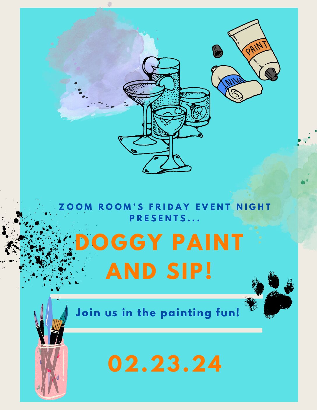 Doggy Paint and Sip